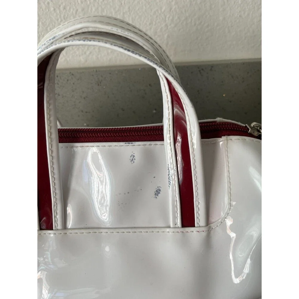 Shiseido white and red Cosmetic Pouch Bag Skincare READ